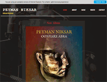 Tablet Screenshot of peymanniksar.com